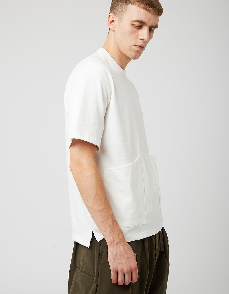 Uniform Bridge Two Pocket T-Shirt - Ivory White