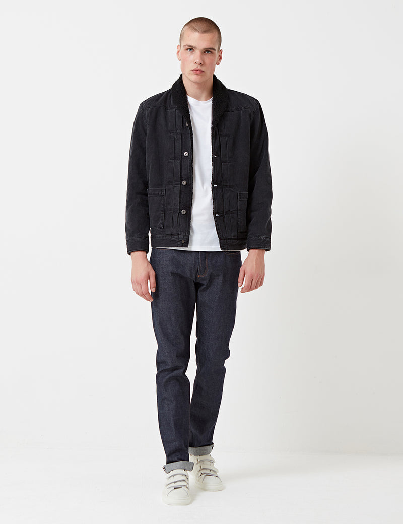 Levis Made & Crafted Shawl Collar Trucker - Black