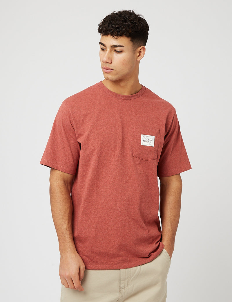 Patagonia Quality Surf Pocket Responsibili-Tee T-Shirt - Rosehip Red
