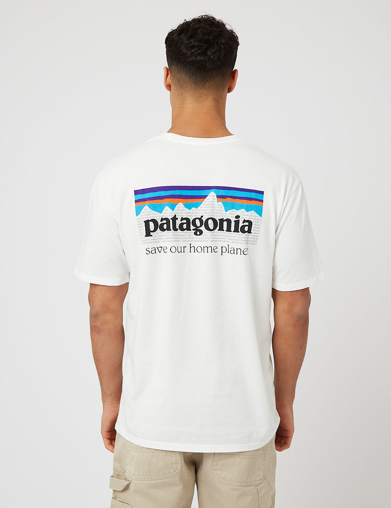 Patagonia P-6 Mission Organic T-Shirt - White
