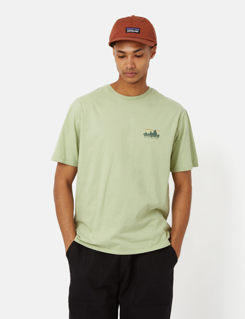 Patagonia '73 Skyline Organic T-Shirt - Salvia Green