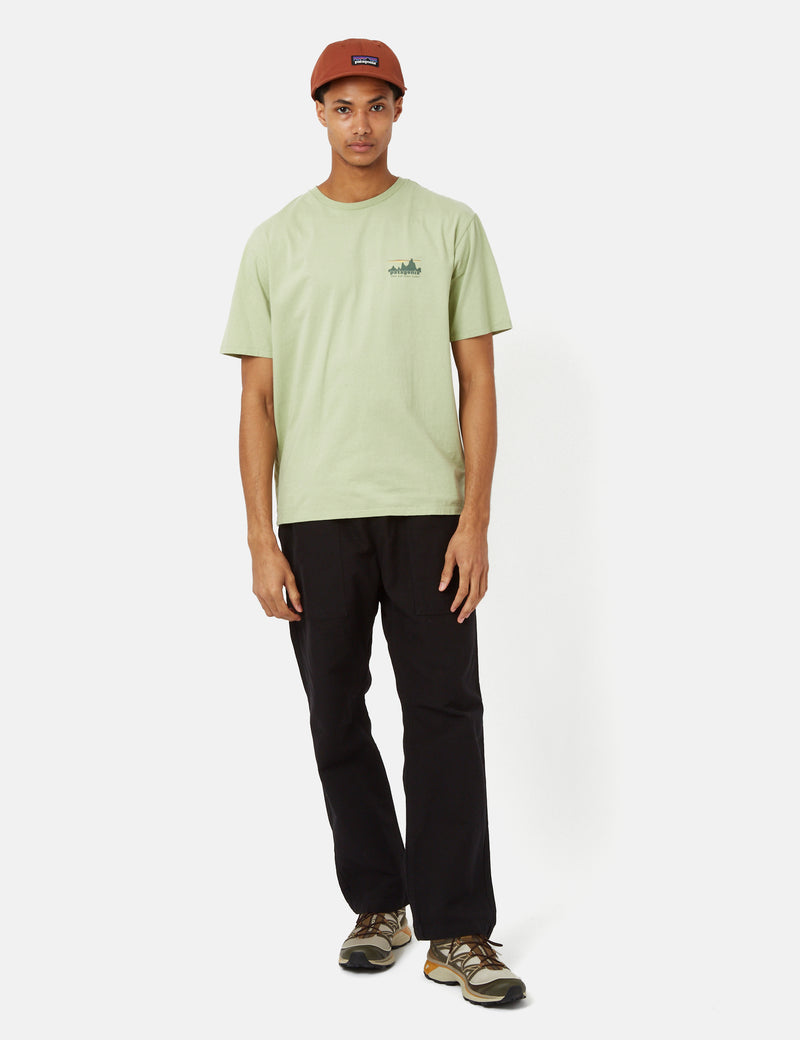 Patagonia '73 Skyline Organic T-Shirt - Salvia Green