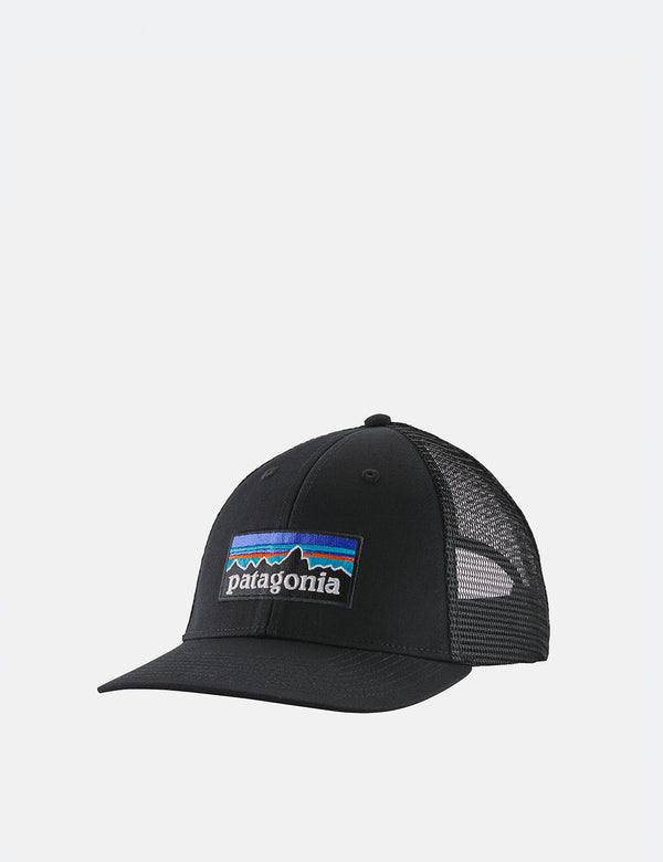 Patagonia P-6 Logo LoPro Trucker Hat - Black