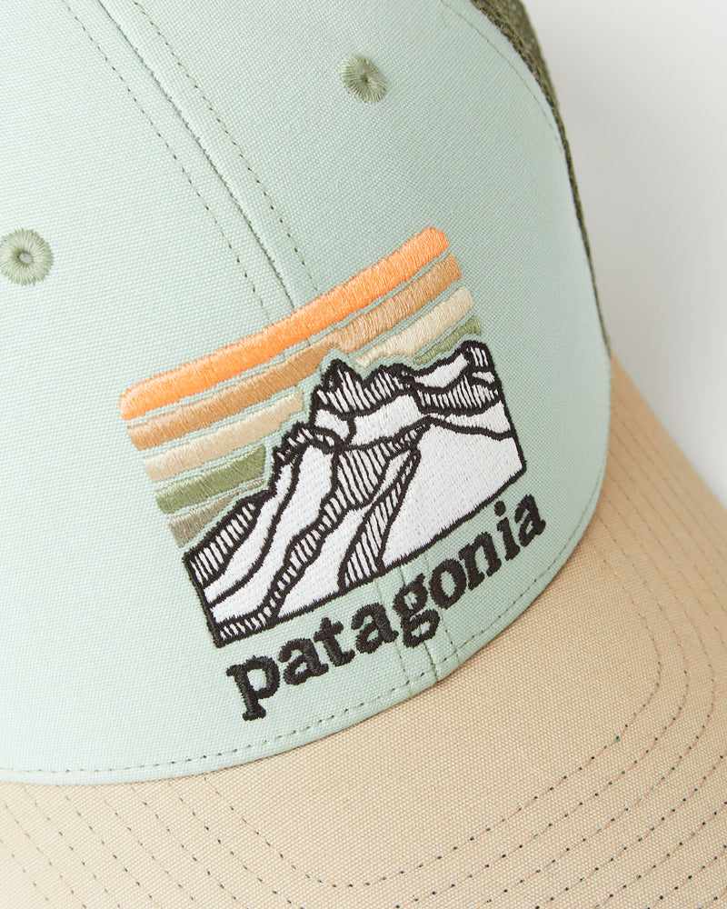 Patagonia Line Logo Ridge LoPro Trucker Cap - Tea Green