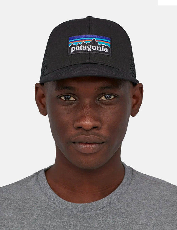 Patagonia P-6 Logo Trucker Hat - Black