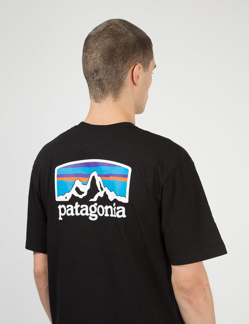 Patagonia Fitz Roy Horizons Responsibili-­Tee T­-Shirt - Black