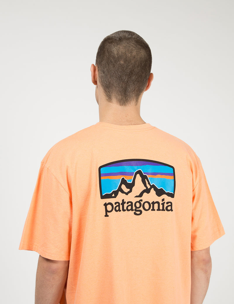 Patagonia Fitz Roy Horizons Responsibili-­Tee T­-Shirt - Peach Sherbet Orange