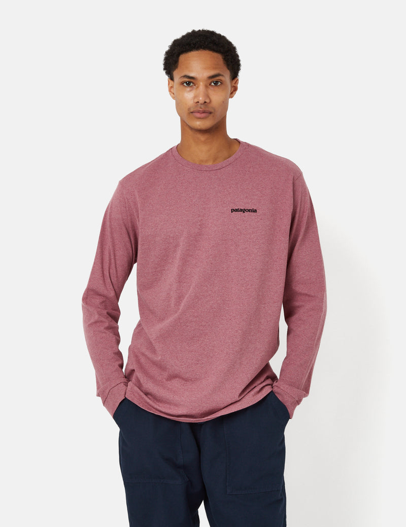 Patagonia P-6 Long Sleeve T-Shirt - Evening Mauve Purple