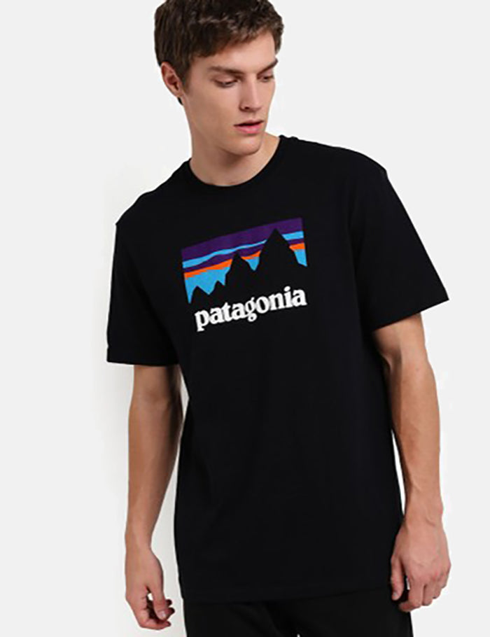 Patagonia Shop Sticker Responsibili-Tee T-Shirt - Black