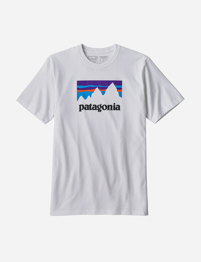 Patagonia Shop Sticker Responsibili-Tee T-Shirt - White