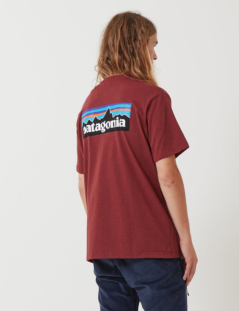 Patagonia P-6 Logo Pocket Responsibili-Tee T-Shirt - Oxide Red