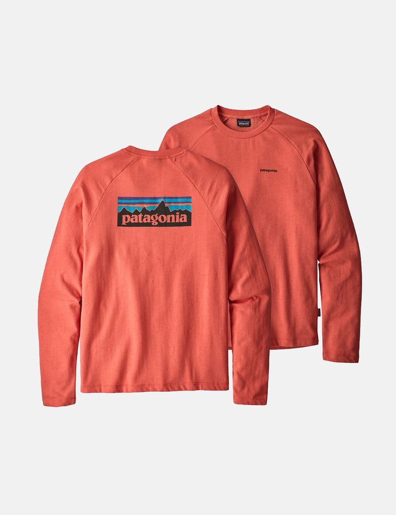 Patagonia P-6 Logo Crew Neck Sweatshirt - Spiced Coral