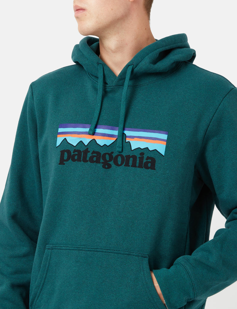 Patagonia P-6 Logo Uprisal Hooded Sweatshirt - Borealis Green