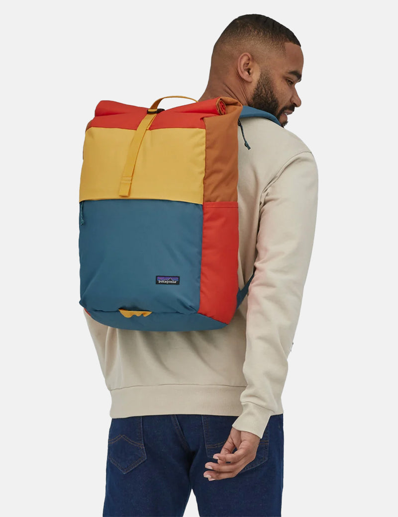 Patagonia Arbor Roll Top Pack Backpack - Patchwork: Surfboard Yellow
