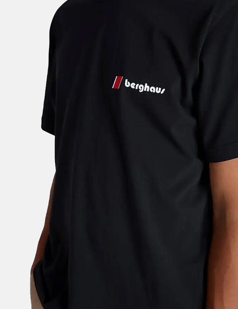 Berghaus Dean Street Heritage Front and Back Logo T-Shirt - Black