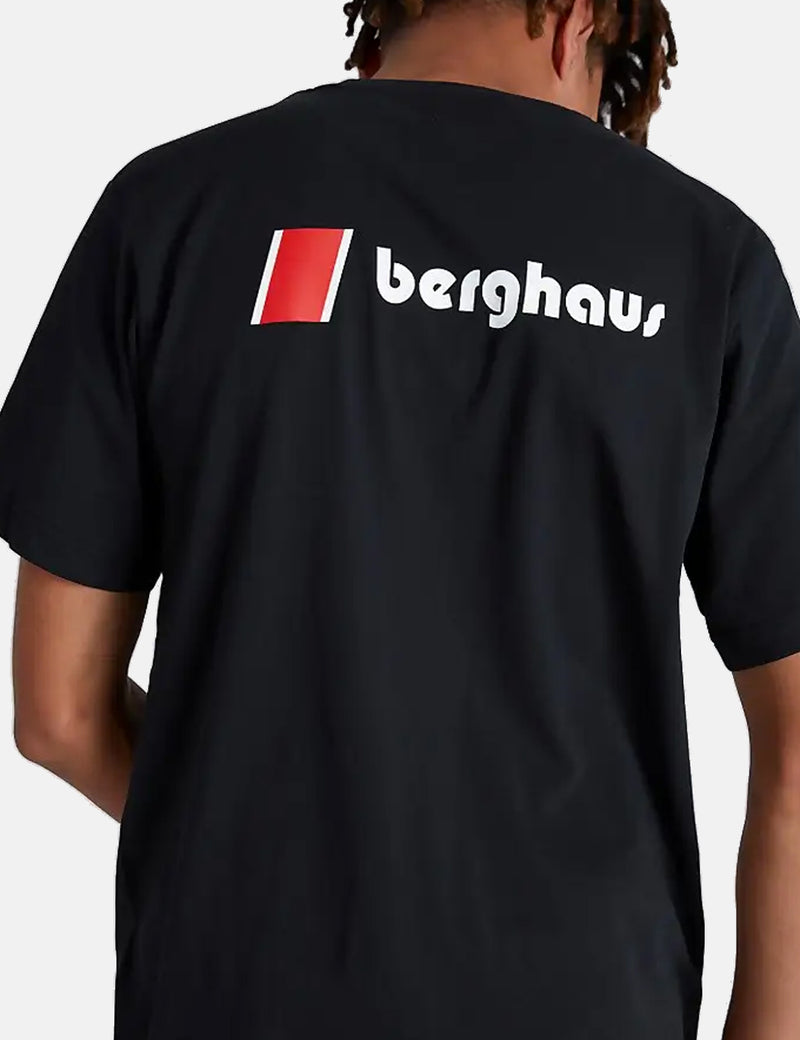 Berghaus Dean Street Heritage Front and Back Logo T-Shirt - Black