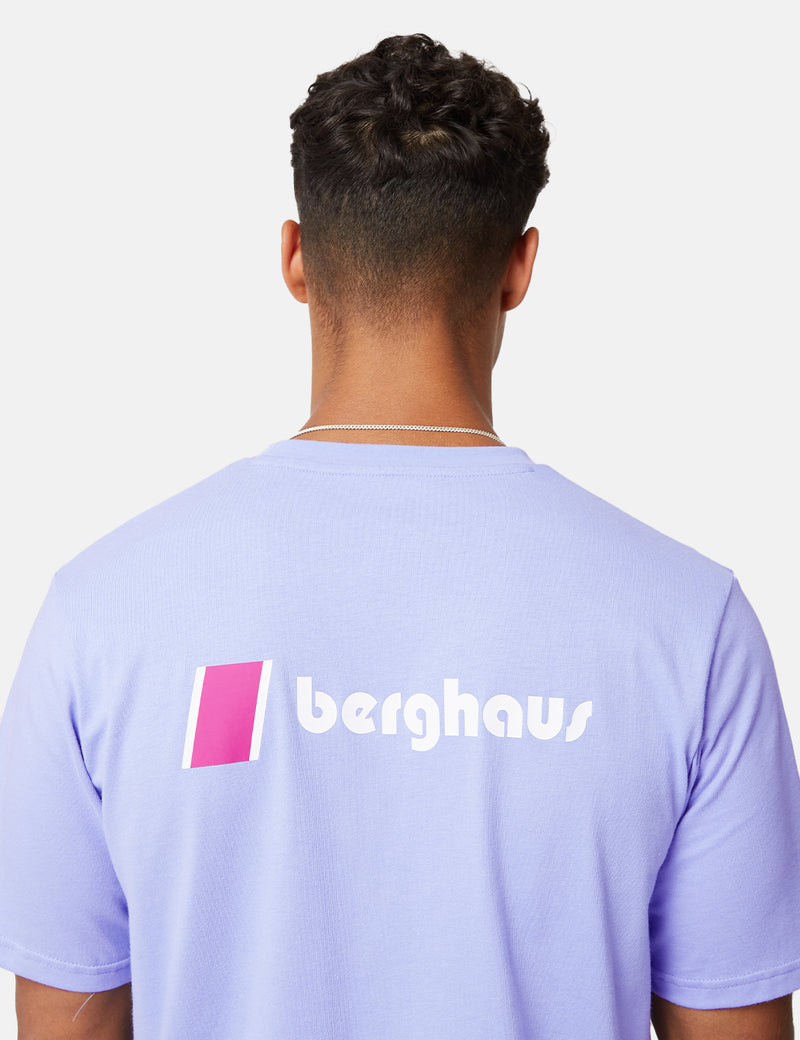Berghaus Dean Street Heritage Front and Back Logo T-Shirt - Pale Iris