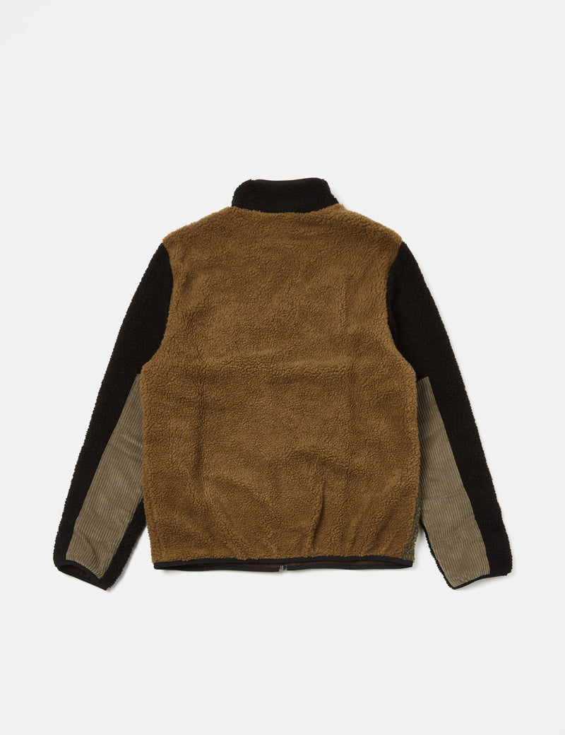 Kavu Wayside Fleece Jacket - Brewed Up Brown