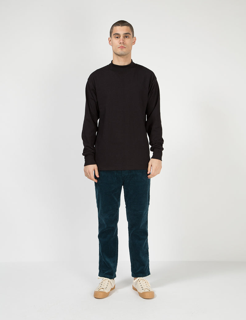 Lifewear USA Made 5409 Mock Neck T-Shirt (5.5oz) - Black