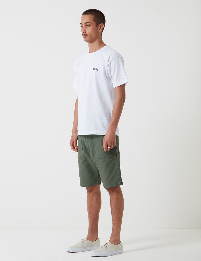 Stan Ray Fatigue Shorts (Cotton Sateen) - Olive Green