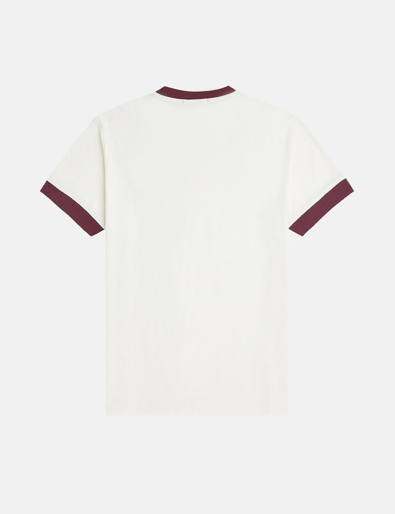 Fred Perry Crepe Jersey T-Shirt - Snow White
