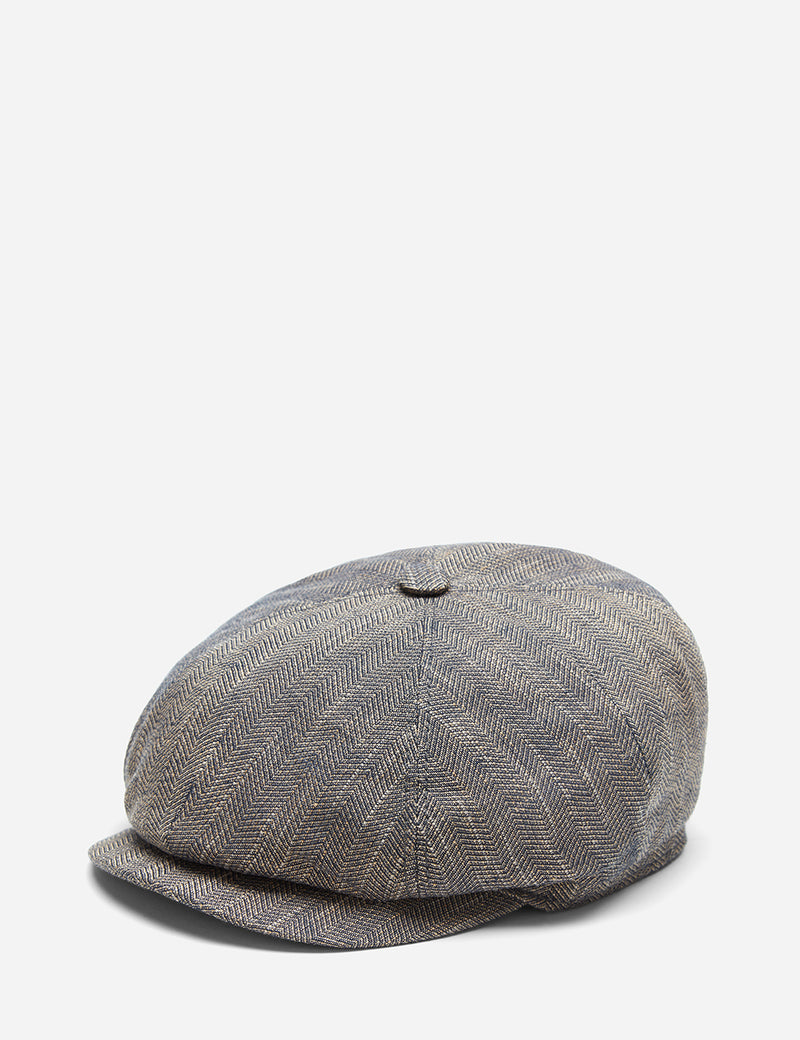Stetson Harwinton Flat Cap (Linen) - Mottled Dunkel Beige