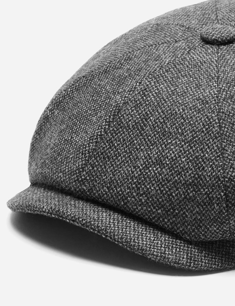 Stetson Hatteras Donegal Newsboy Cap (Wool Mix) - Grey