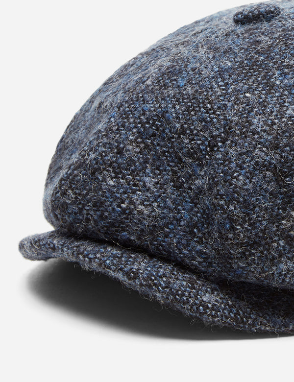 Stetson Hatteras Donegal Newsboy Cap (Wool) - Blue