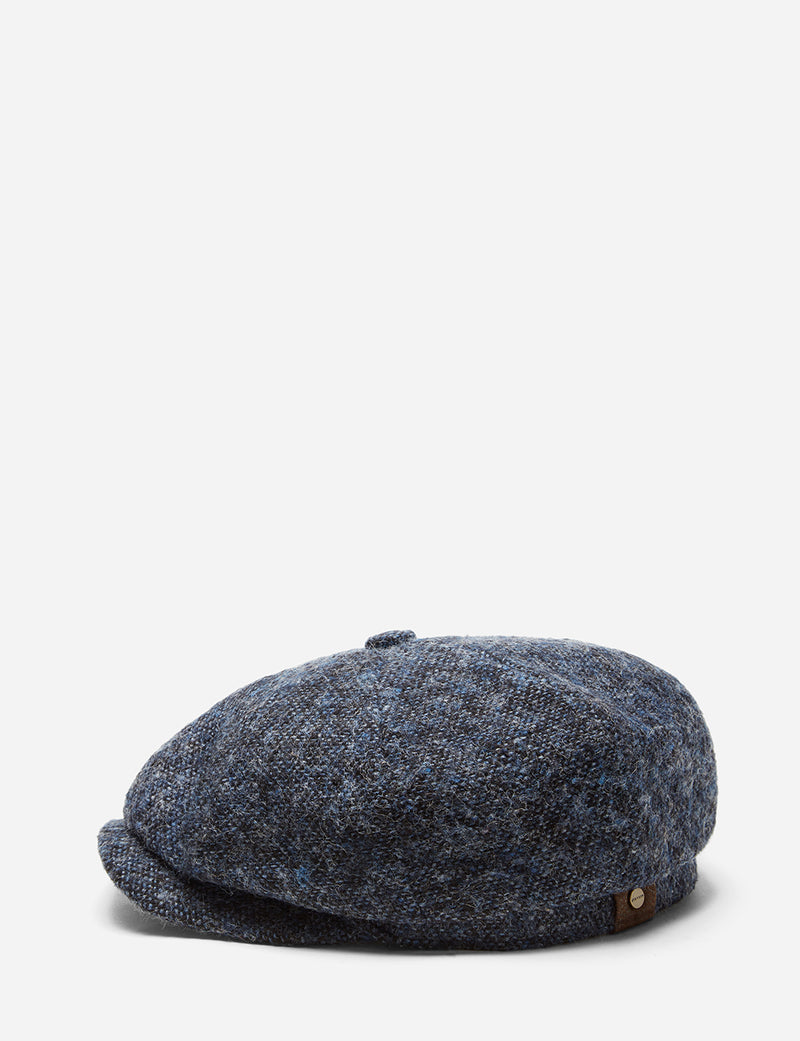 Stetson Hatteras Donegal Newsboy Cap (Wool) - Blue