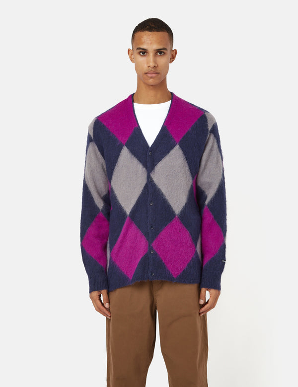 Manastash Aberdeen Kurtigan Argyle Cardigan - Navy