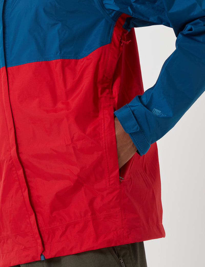 Patagonia Torrentshell Jacket - Big Sur Blue/Fire Red