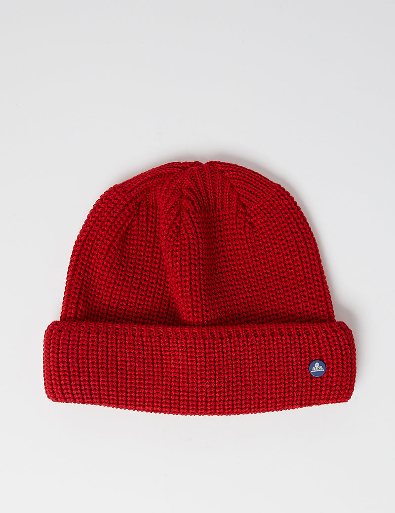 Stetson Hammaburg Wool Beanie Hat - Red
