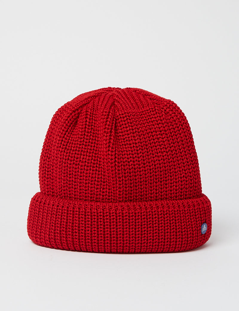 Stetson Hammaburg Wool Beanie Hat - Red