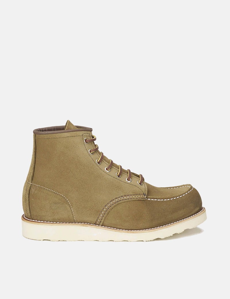 Red Wing 6" Moc Toe Work Boot (8881) - Olive Green Mohave
