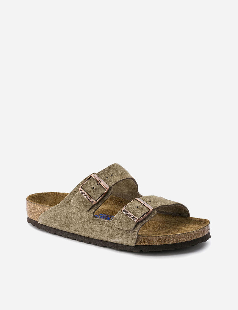Birkenstock Arizona Sandals Suede (Regular) - Taupe Brown