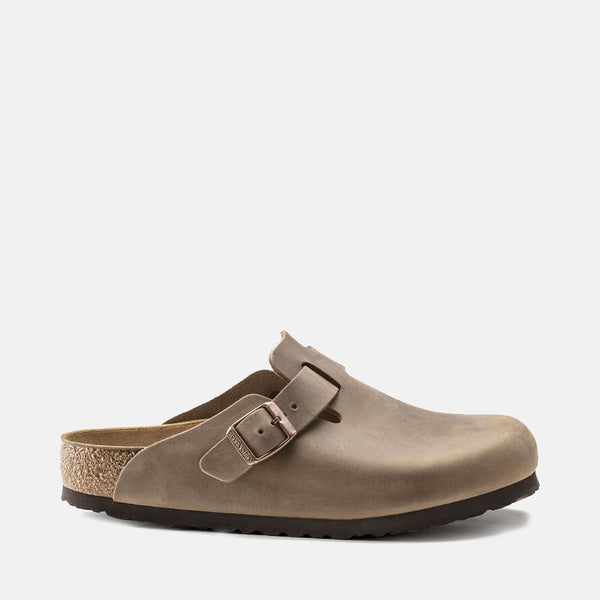 Birkenstock Boston Oiled Leather Tobacco Brown I URBAN EXCESS