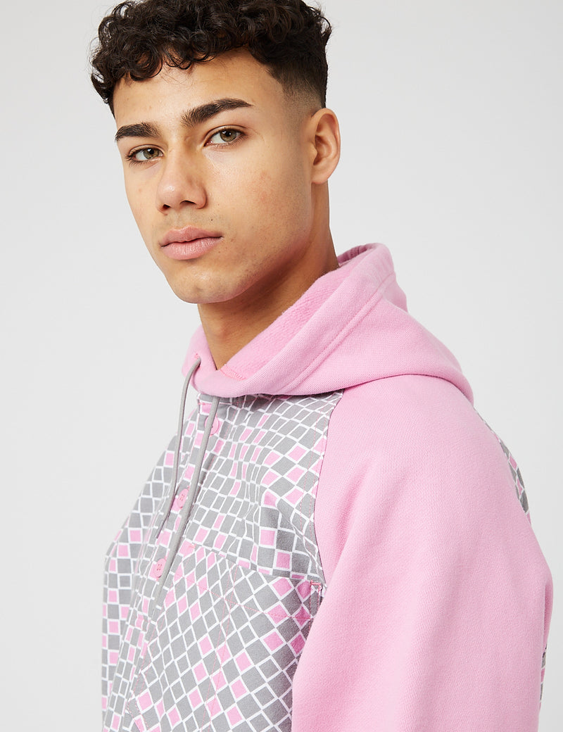 Levis Skate Popover Hooded Sweatshirt - Grey/Pink