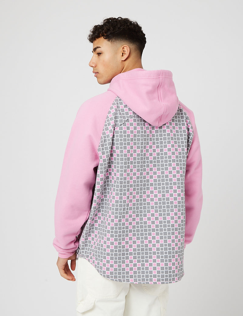 Levis Skate Popover Hooded Sweatshirt - Grey/Pink