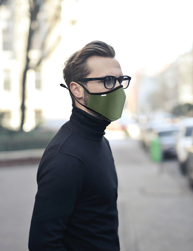 Breathe Face Mask Inc. Filter -  Olive Green