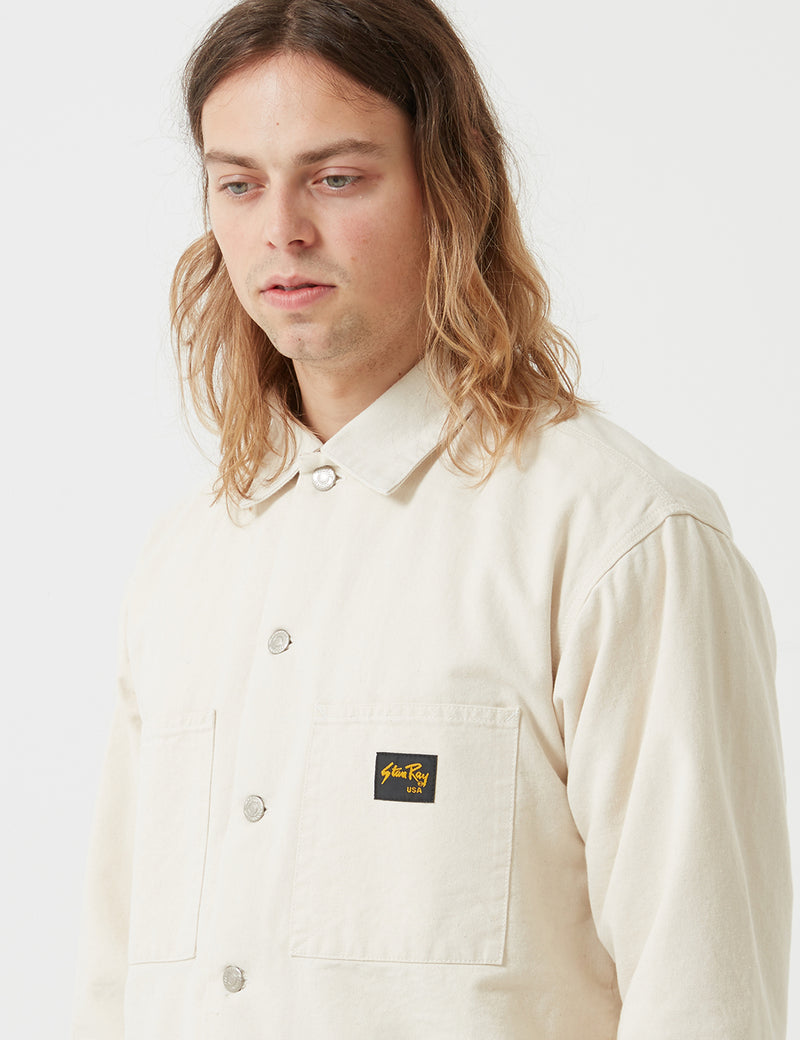 Stan Ray Shop Jacket (Sherpa Lined) - Natural Drill