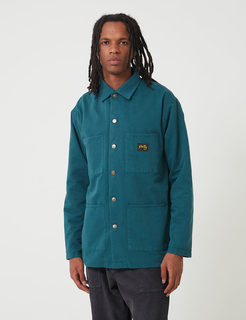 Stan Ray Lined Shop Jacket - Carbon Green