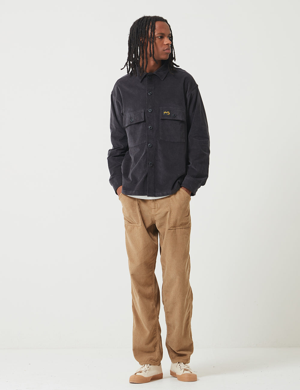 Stan Ray Cord CPO Shirt - Navy | URBAN EXCESS. – URBAN EXCESS USA