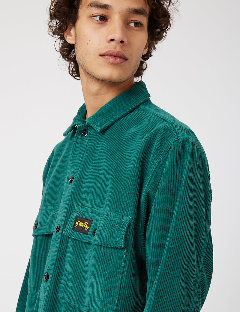 Stan Ray Cord CPO Shirt - Indian Green