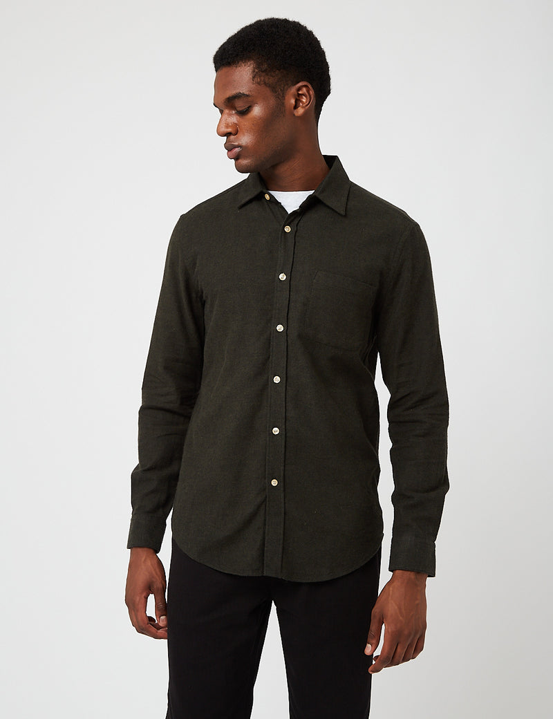 Portuguese Flannel Teca Shirt - Green