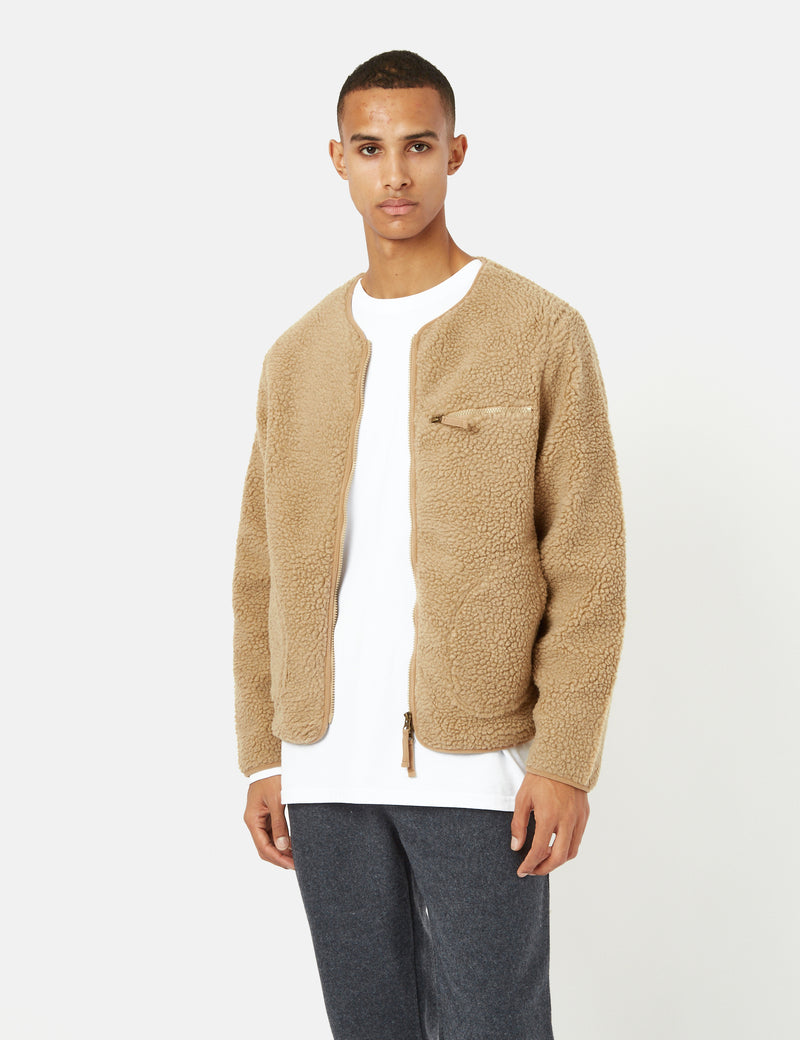 Stan Ray Fleece Layer Cardigan - Khaki