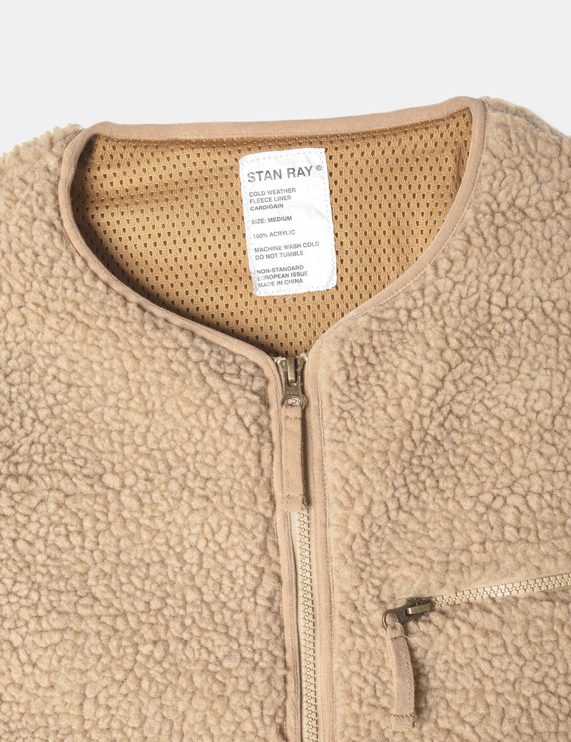 Stan Ray Fleece Layer Cardigan - Khaki