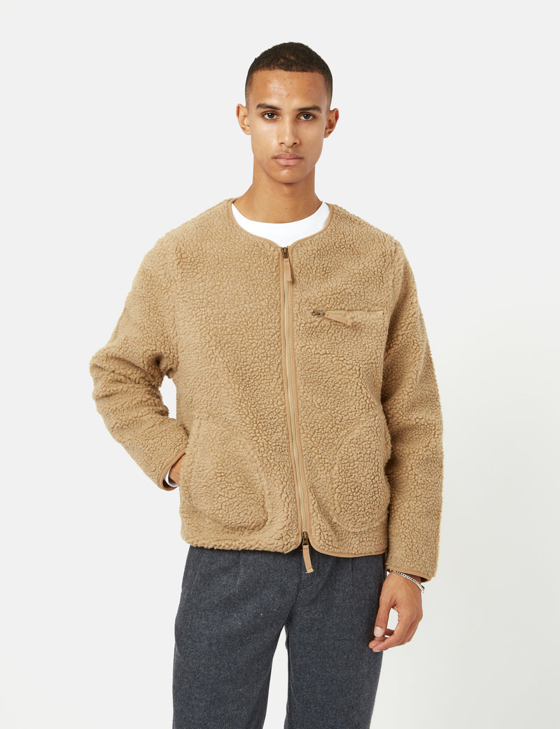 Stan Ray Fleece Layer Cardigan - Khaki