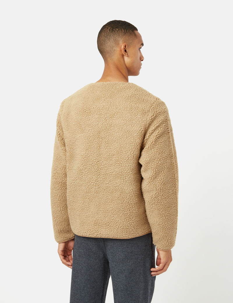 Stan Ray Fleece Layer Cardigan - Khaki