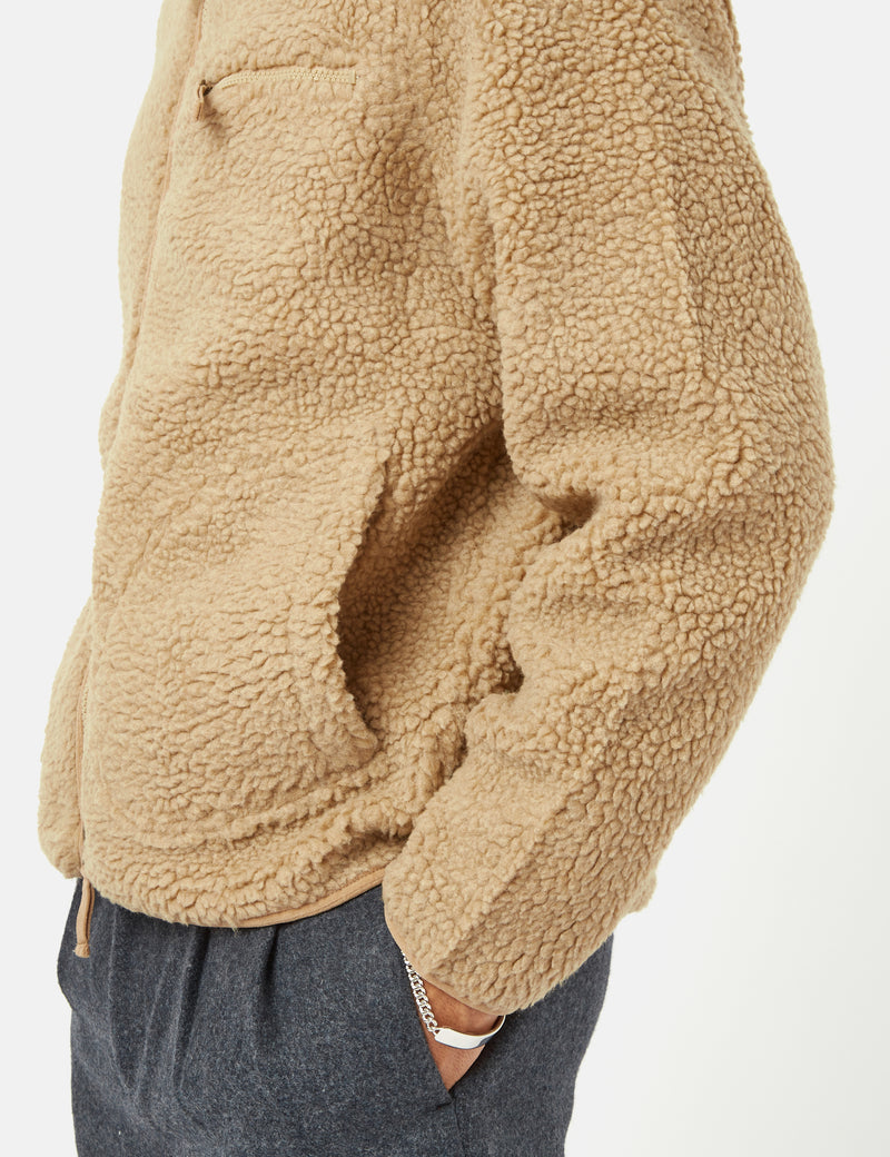 Stan Ray Fleece Layer Cardigan - Khaki