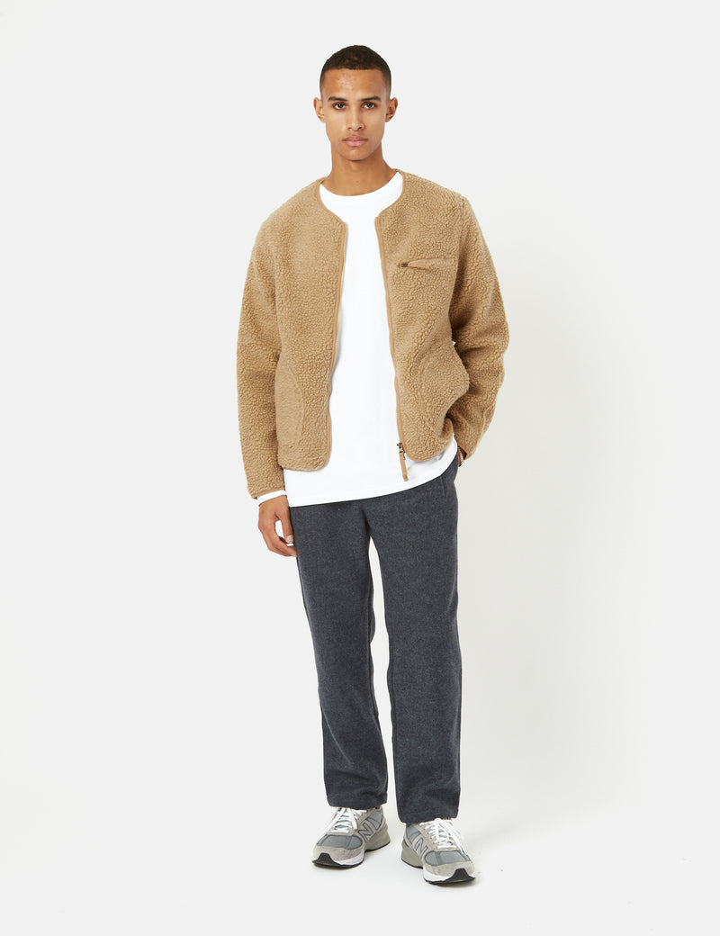 Stan Ray Fleece Layer Cardigan - Khaki